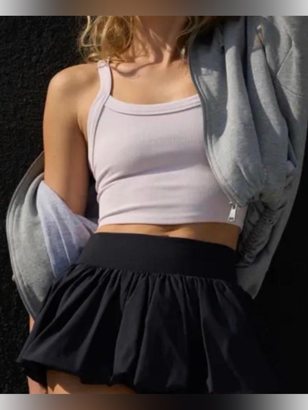 Nwot FREE PEOPLE MOVEMENT "dance all day" BUBBLE SKORT, SIZE SMALL